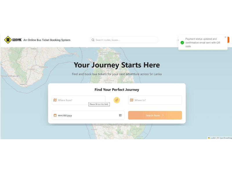 GoSync – Online Bus Ticket Booking System
